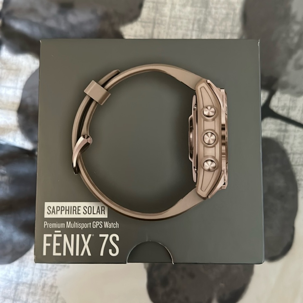 Fenix 7S Sapphire Solar GPS watch. Box included.